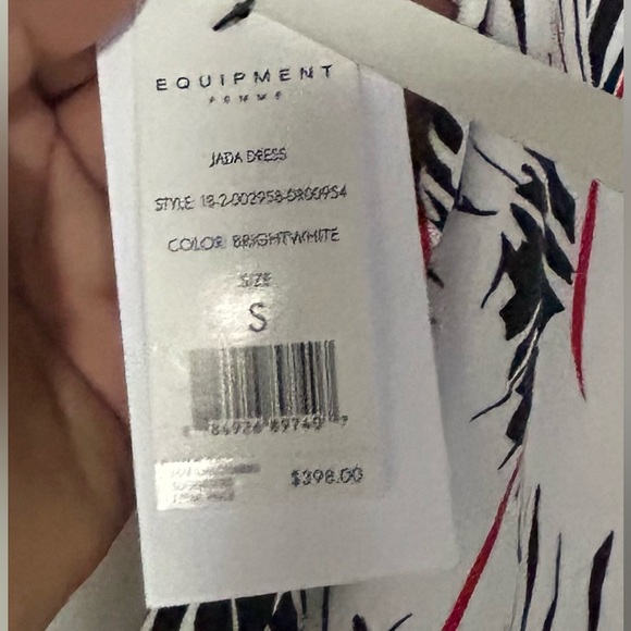 Equipment Women's Jada Silk Slipdress Equipment Cream Asymmetrical Slip Dress - Picture 9 of 11